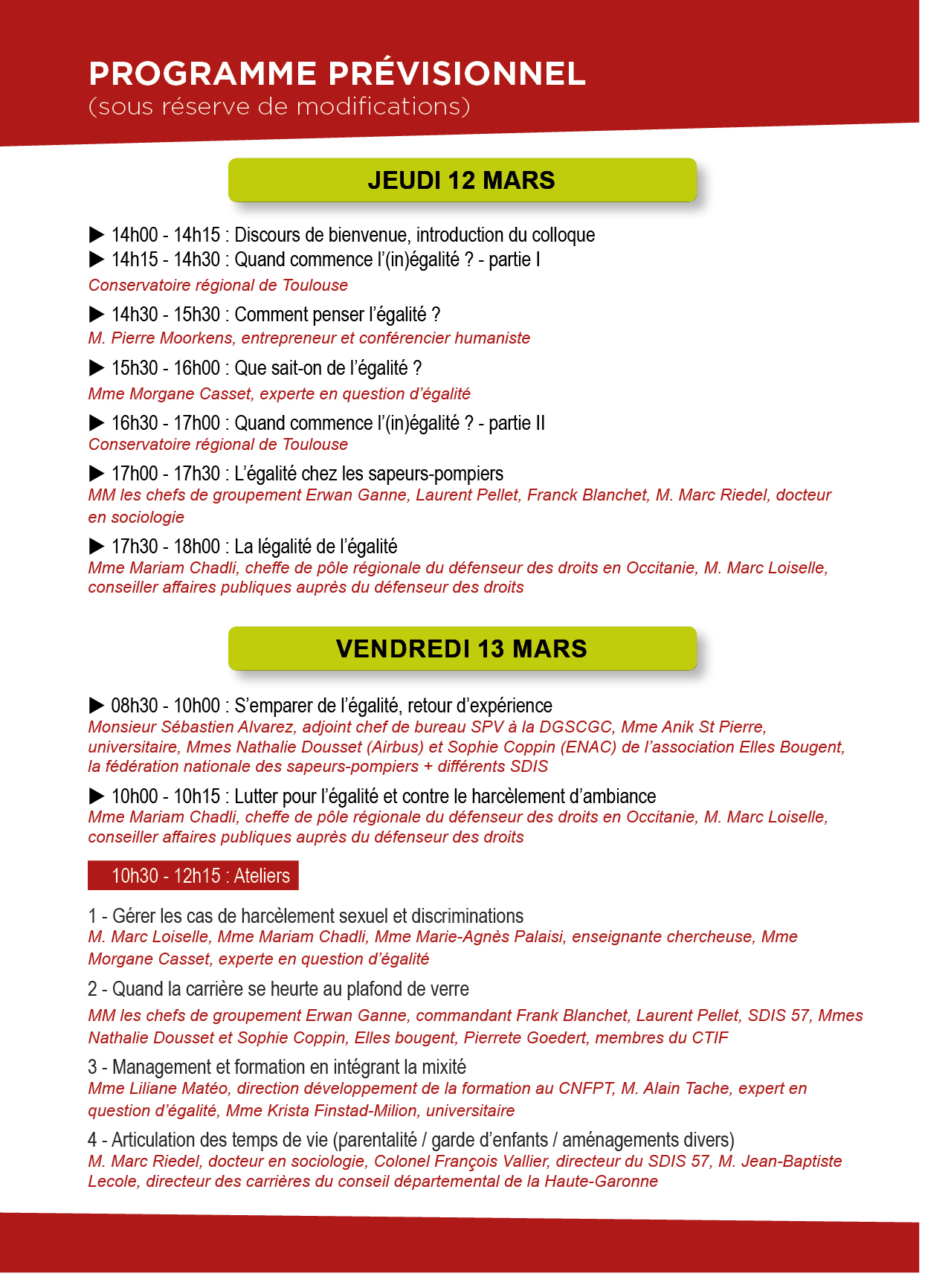 Programme